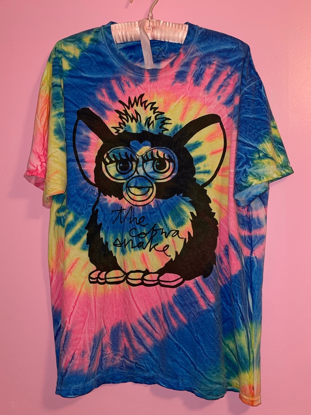 Colourful Tie Dye Furby Shirt